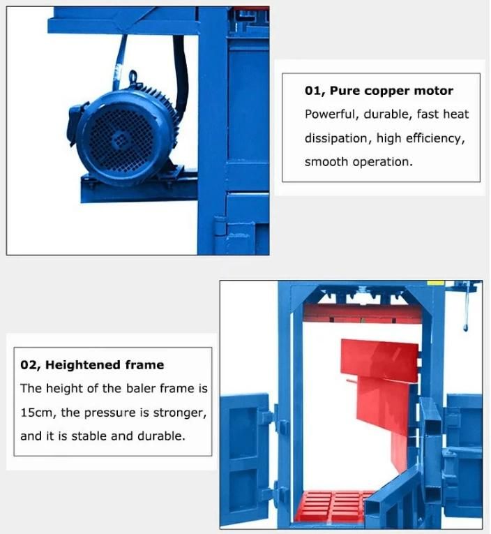 25 Tons Baling Press Machine Baling Press Machine Manual Automatic Baling Press Textiles