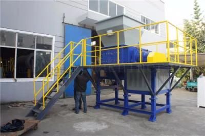 Rubber Cutting Waste Tyre Recycling Machine Shredder/Waste Material Strong Plastic Rubber ...