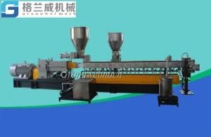 75C High Torque Twin Screw Extruder, Double Screw Granulator, PE, Pet, PA, PC Masterbatch ...