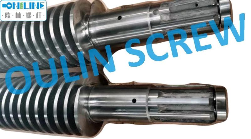 Gpm 65/132 Twin Conical Screw Barrel for PVC Sheet, Pipe, Profile Rod Extrusion