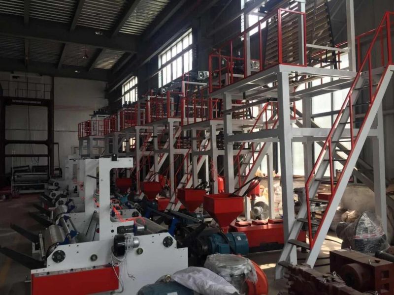 ABA 3layers Biodegradable Polyethylene Polythene Film Blown Extruder