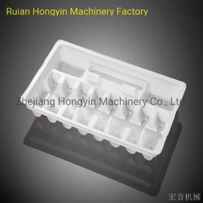 Automatic Forming Cutting Stacking Counting Plastic Lid Cover Thermoforming Machine