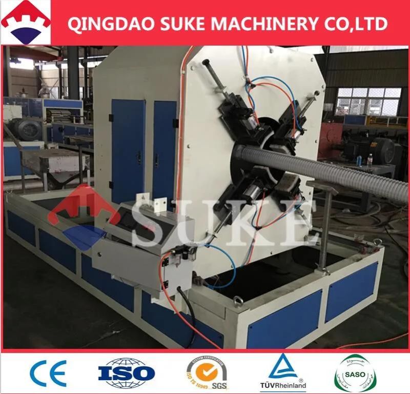 Plastic PP/PE/PVC Corrugated Pipe Extrusion Making Machine Production Line Manufacturer
