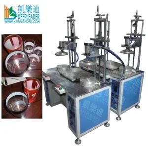 Plastic Cylindrical Box Edge Crimping Machine for Clear Cylinder Box