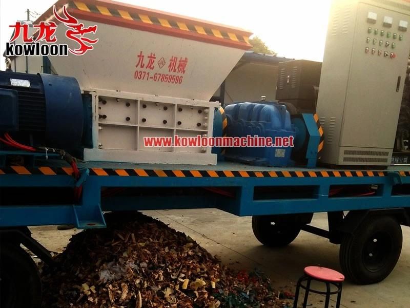 Double Shaft Mobile Tire Shredder