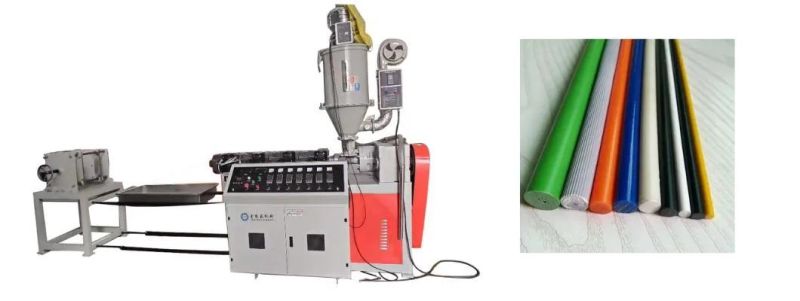 High-Quality High Output HDPE PE PP PA POM ABS Nylon Plastic Stick Rod Bar Plastic Extruder Machine