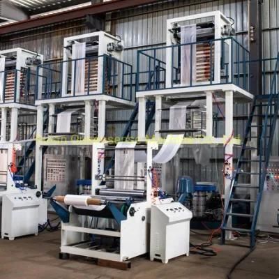 ABA Three Layers Co-Extrusion Film Blowing Machine Plastic Blown Film Machine