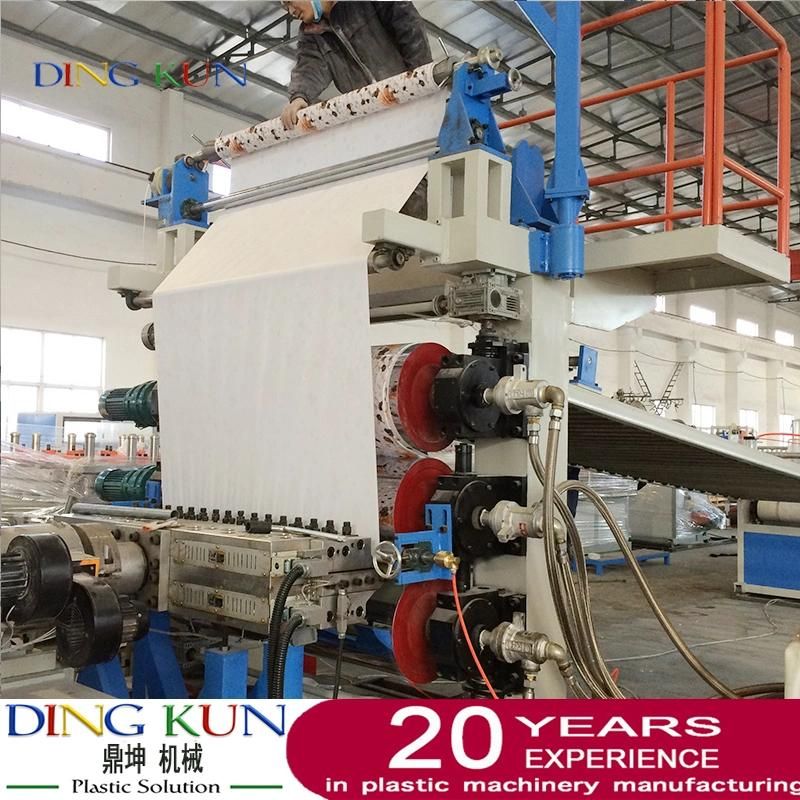 Artificial Marble Extrusion Line Machine for PVC Marble Sheet