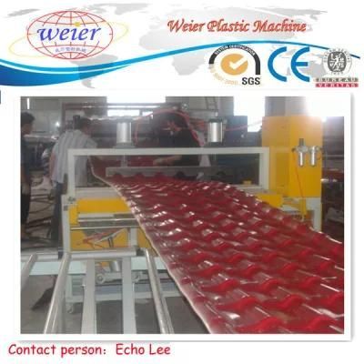 880mm UPVC and Asa or PMMA Co-Extrusion Bamboo Roof Tile Extrusion Line