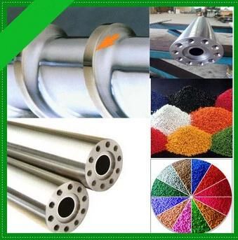 Plastic Granules Bimetallic Screw Barrel for Plastic Extrusion Machine