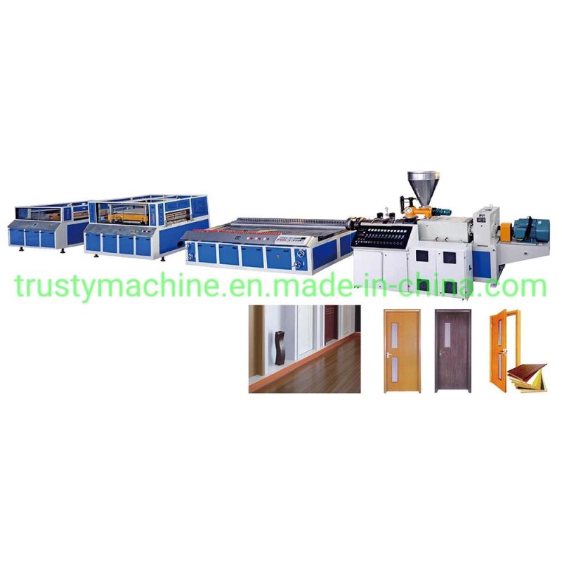 PVC WPC Door Making Machine Manufacturer /Wood Plastic Composite Doors Machine /WPC Door Frame Machine / WPC Door Board Machine