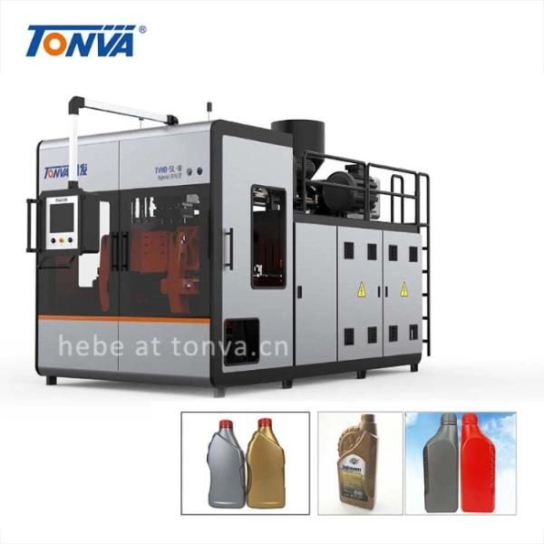 Tonva 3-Cavity 1 Litre Plastic Engine Motor Oil Bottle Making Blowing Extrusion Blow Molding Machine Hot Sale