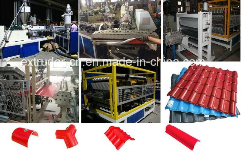 Plastic Roofing PVC ASA Glazed Tiles Making Machine