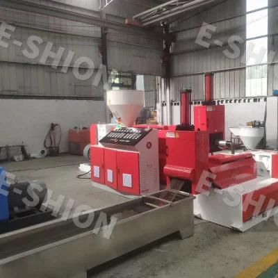 Two Scerw Waste Cooling Bag Film Recycling and Granulating Machine