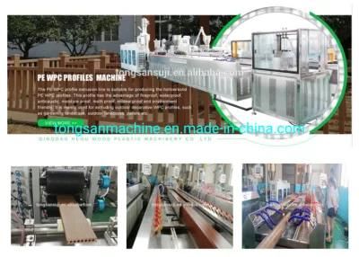 Plastic Pole Making Machine Wood Plastic Composite PP PE WPC Fence Post Extruder ...