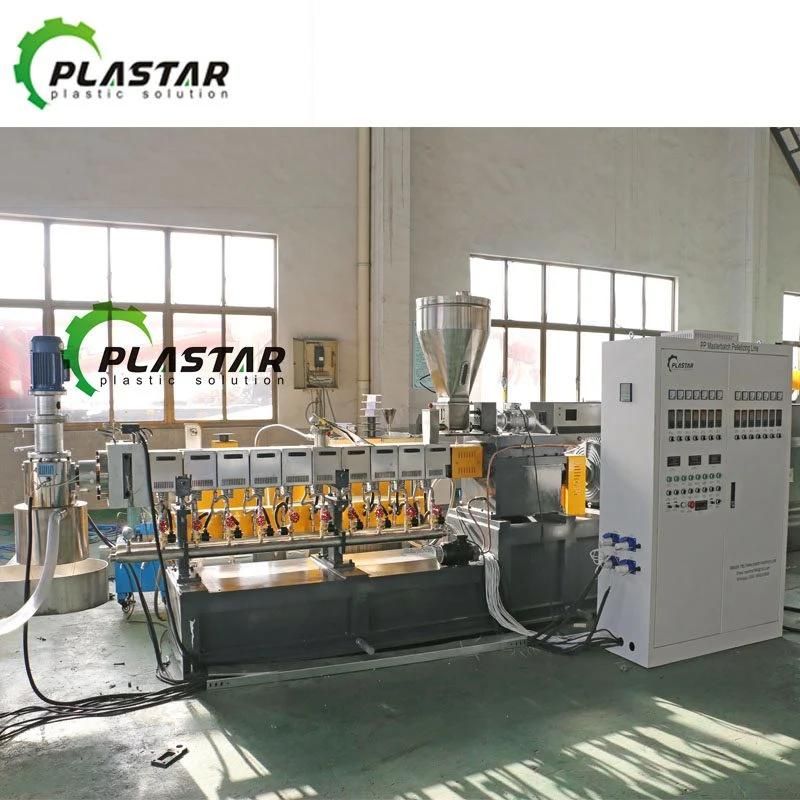 Pet PA ABS Parallel Twin Screw Plastic Granulation Line