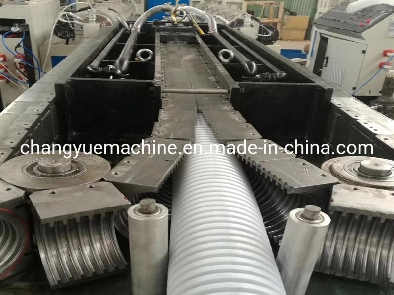 High Extrusion Capacity PVC Single Wall Corrugated Pipe Production Line