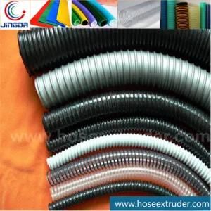 Single Output Helix PVC Spiral Suction Hose Extrusion Line with Tractor Puller and Winder