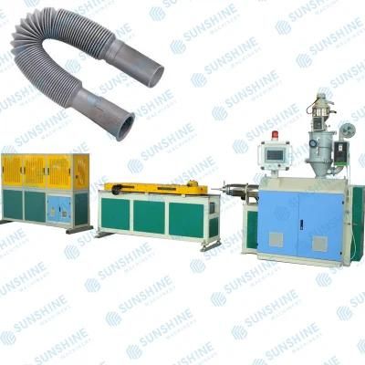 PVC PP HDPE Flexible Corrugated Plastic Siphon Hose Extruder