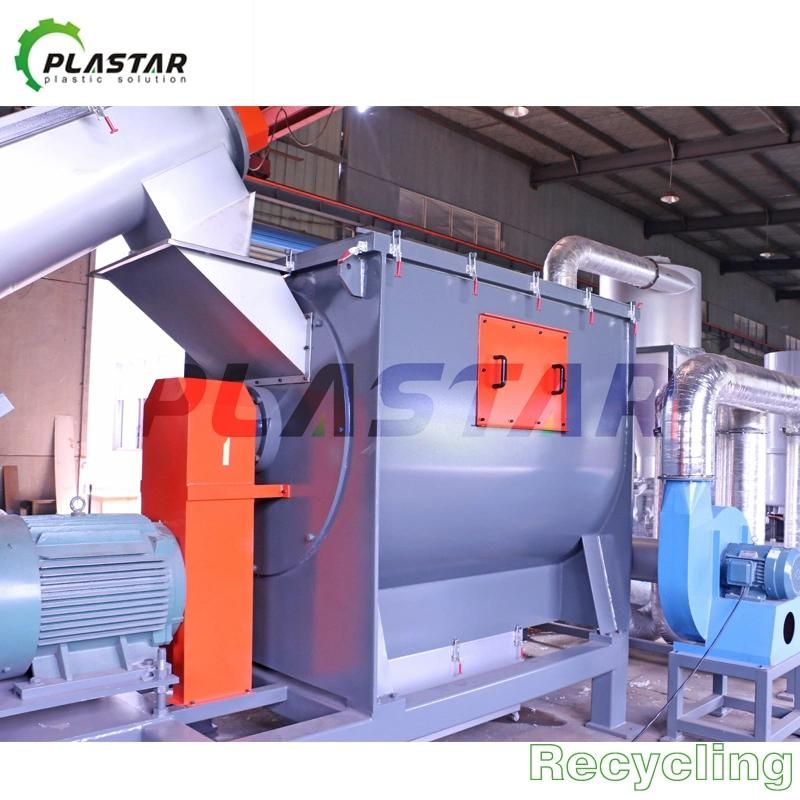300kg/H 500kg/H 1000kg/H 2000kg/H PE PP Plastic Recycling Machine/Film Washing Line