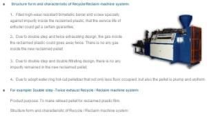 Recycle/Reclaim Machine