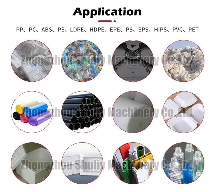 Big Capacity 500kg/H LDPE Hape PP PE Plastic Recycling Machine Plastic Extruder