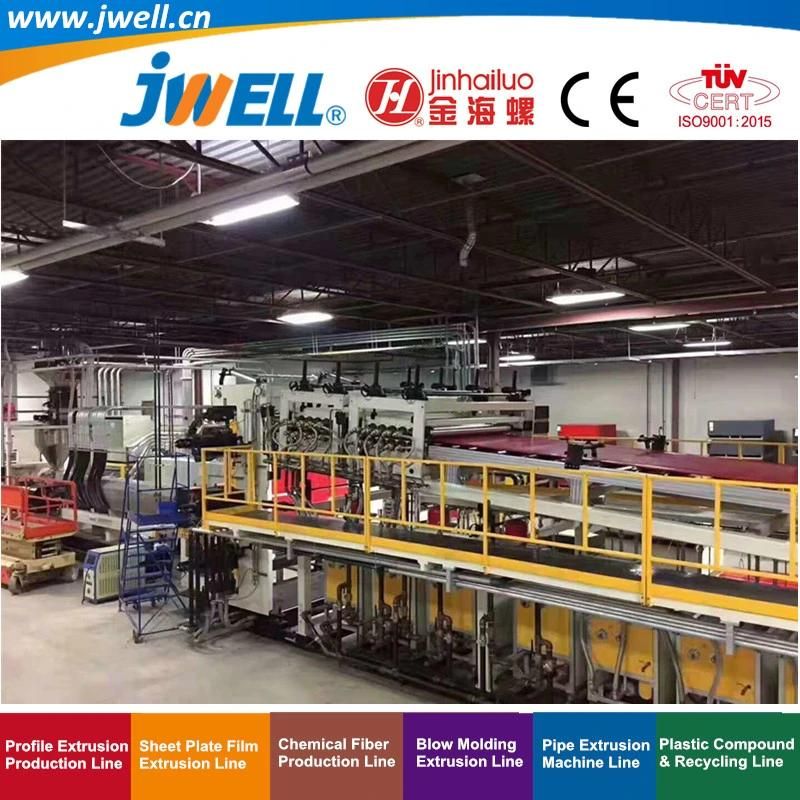 Jwell- HDPE Plastic Plate Recycling Making Extrusion Machine for Automobile Application Series (7)