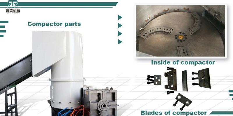 Factory Supplier Plastic PP PE LDPE HDPE Film Agglomerator Water Ring Pelletizing Machine