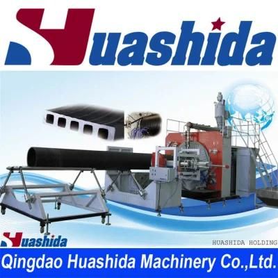 Pipe Extruder HDPE Hollow Wall Corrugated Pipe Production Line