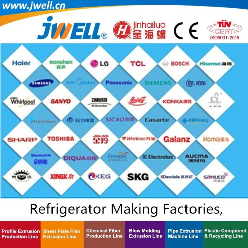 Jwell-HIPS Plastic Refrigerator Board Sheet Recycling Making Extrusion Machine Used in Refrigerator Door and Inner Gallbladder|Drawers Water Dispensers