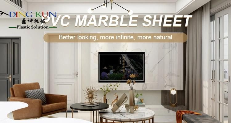Plastic PVC Marble Sheet / Panel / Board Extrusion / Making Machine