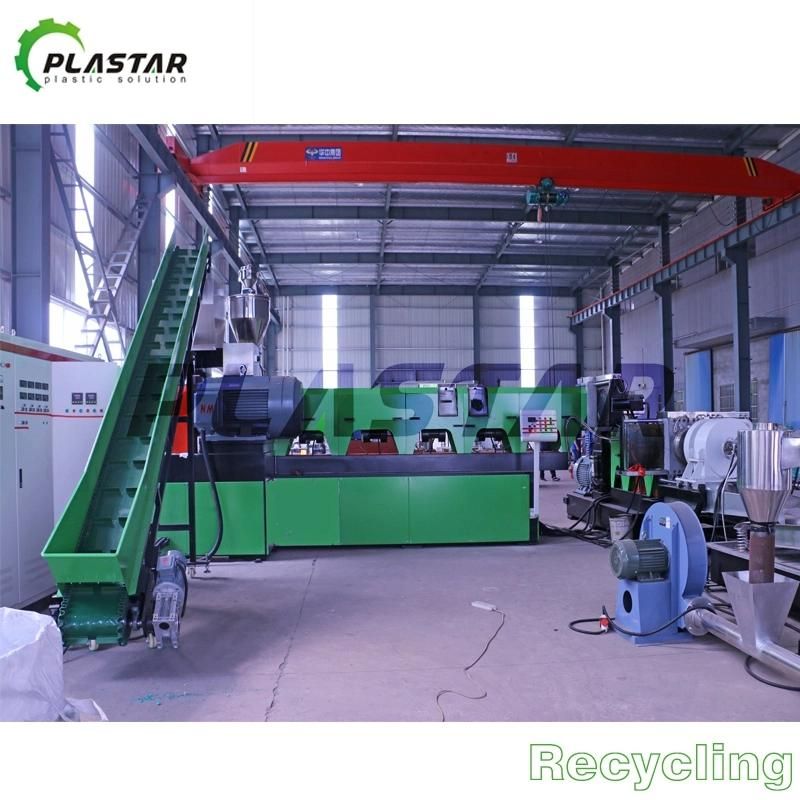 1000 Kg/H PP PE Plastic Bags Granules Recycling Granulating Pelletizing Machine