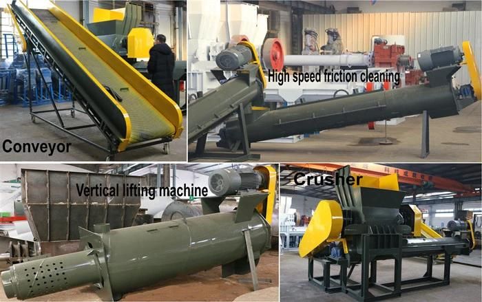 Plastic PP PE Film Recycling Machine/Waste Plastic Crushing Machinery Line