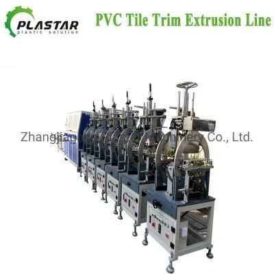 PVC Tile Trim Plastic Extrusion Profiles Ceramic Corner Edging Making Extrusion Machine