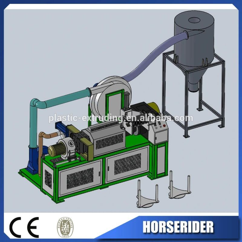 PP PE Woven Material Squeezing Cutting Drying Machine