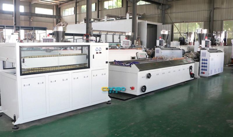 Plastic Double Twin Screw Extruder for PVC Window Door Profiles