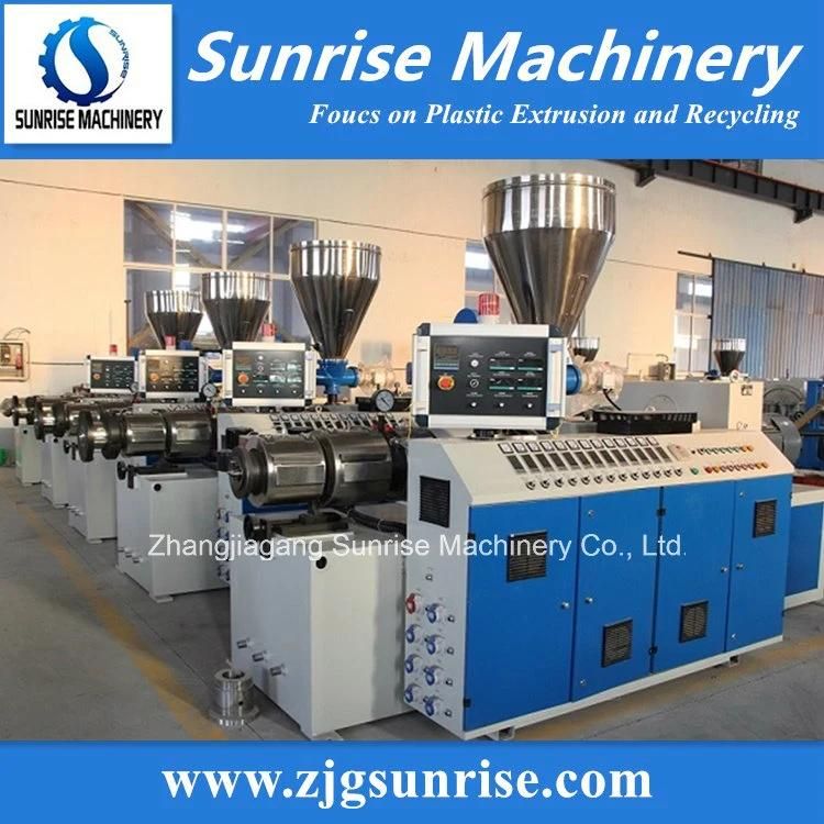 Chinese Good Quality PVC Profile Pipe Panel Twin Screw Extruder