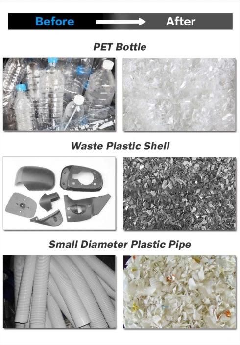 High Efficiency Plastics Litters Recycling and Crushing Machine