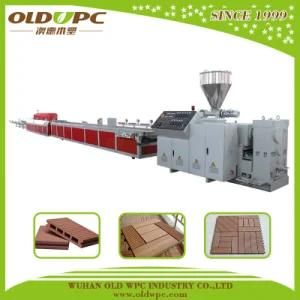 Ourtdoor Bench Wood Plastic Composite WPC PVC Board Profile Extrusion Production Line