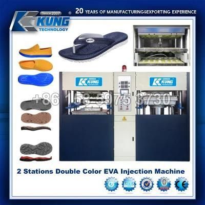 Double Color EVA Injection Shoes Machine for Making Shoes