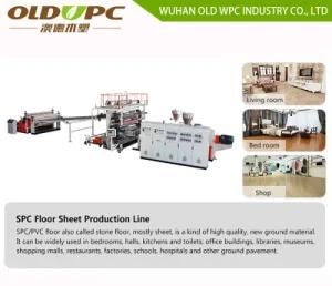 Standard Spc Wood Grain Floor Sheet Making Machines Production Line
