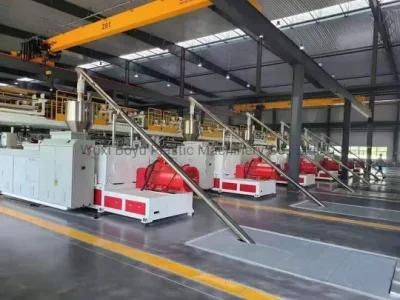 New Plastic PVC Conical Twin-Screw Flooring Production Machinery Spc Flooring Plank ...
