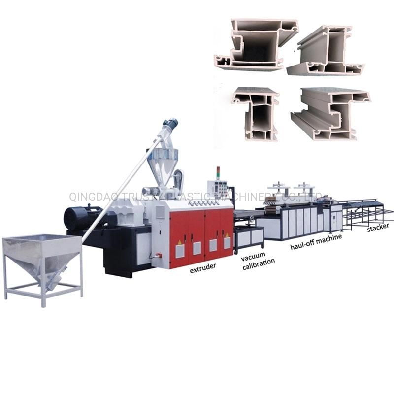 WPC / PVC Door and Window Profile Making Extrusion Production Line Machine