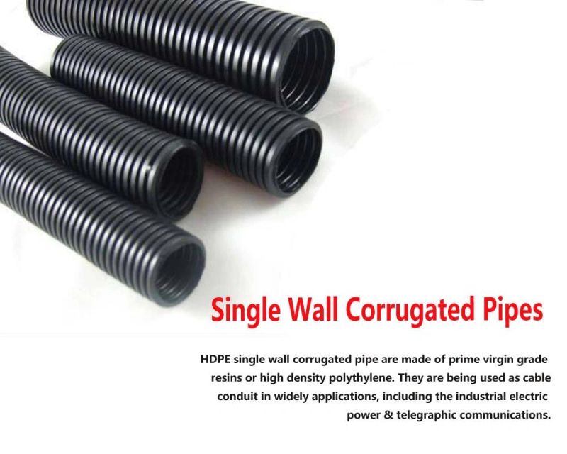 HDPE/PE/PP/PA/PVC Plastic Single/Double Wall Corrugated Pipe/Tube Extrusion Making Extruder Machine