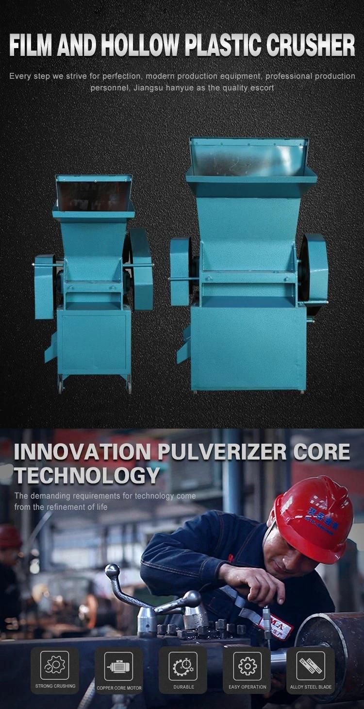 PP PE Film Plastic Granules Making Crusher Machine/Plastic Recycling Crushing Machine with Cheap Price