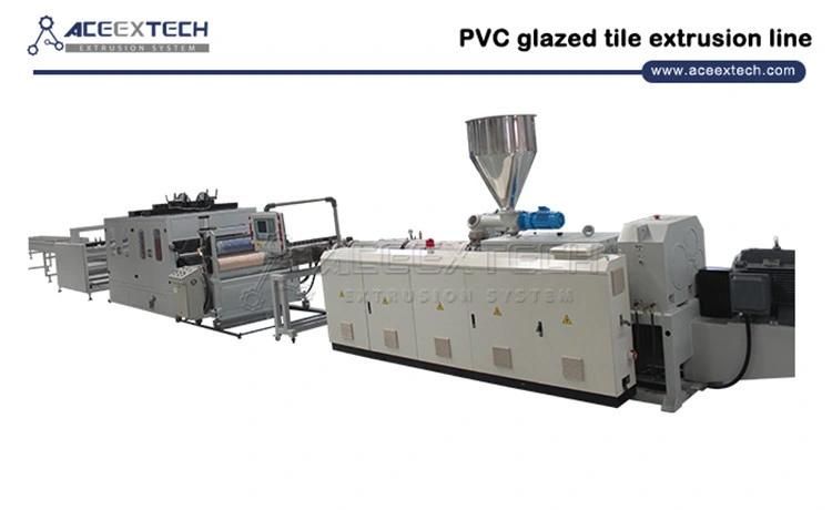 Twin Screw Extruder ASA PMMA Coated PVC Composite Tile/Colonial Tile/Bamboo Tile/Synthetic Resin Tile/Roof Tile/Corrugated Sheet/Wave Tile/ Extrusion Line