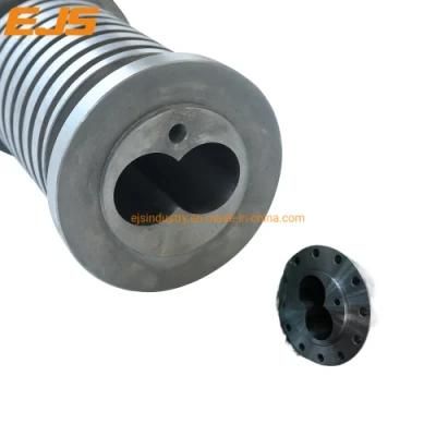 Manufacturer Bimetallic Concial Parallel Twin Screw Barrel for Extruder PP Sheet Making ...