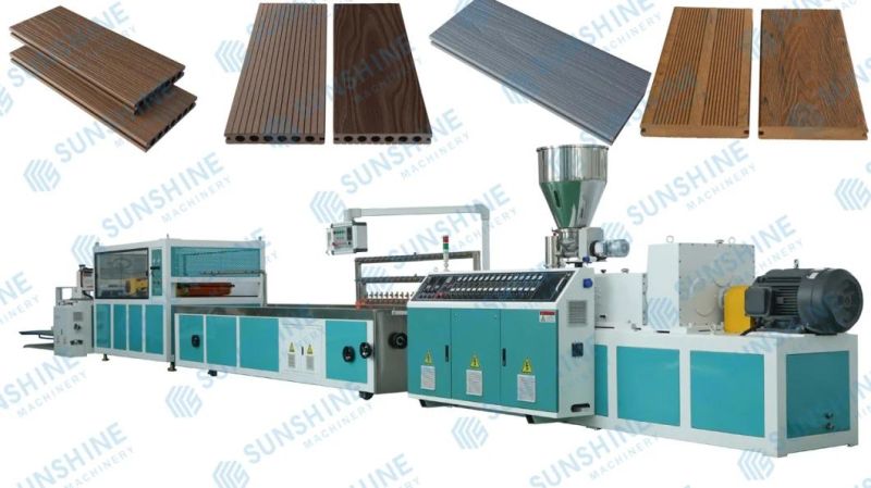 Outside Outdoor Exterior PP PE Wood Plastic Composite Machine