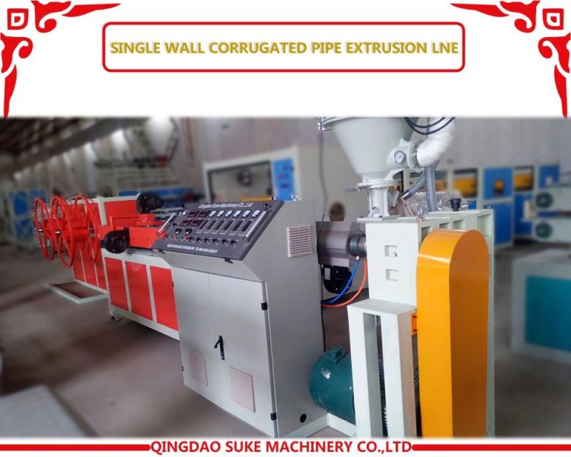 HDPE/PE/PP/PA/PVC Plastic Single/Double Wall Corrugated Pipe/Tube Extrusion Making Extruder Machine