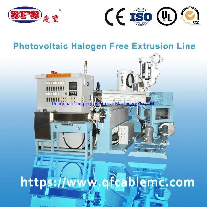 Qf-120 Photovoltaic, No Halogen Extruding Production Line for Wire and Cable